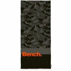 Aktion ? Bench Camouflage Strandlaken Velours - 80x180 Cm - Dunkelgrau ?
