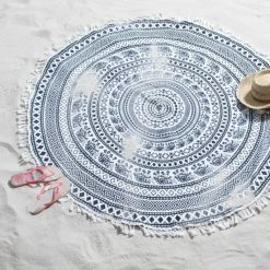 Coupon ✨ Seahorse Beach Roundie Goa Indian Strandtuch - Ø150 Cm - Grey ? -Steiff-shop unnamed file 1100
