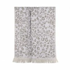 Beste Bewertungen von ? Pad Leopard Strandtuch - 100x180 Cm - White Grey ?