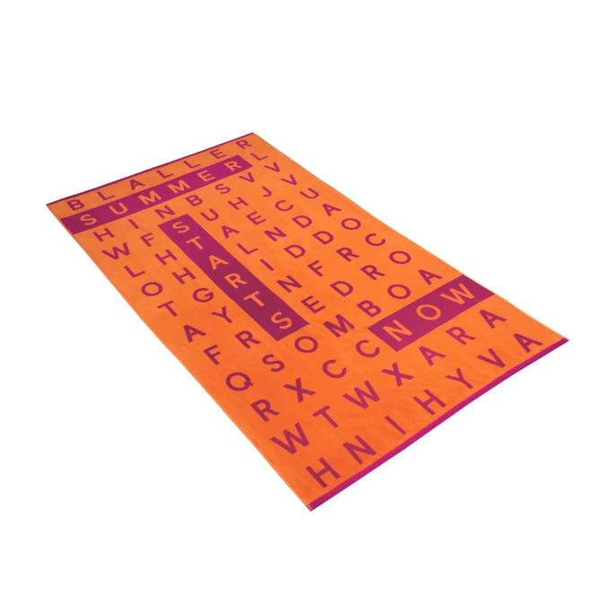 Angebote ? Vossen CROSSWORD Strandtuch - 100x180 Cm - Orange ? 1 Angebote ? Vossen CROSSWORD Strandtuch - 100x180 Cm - Orange ?