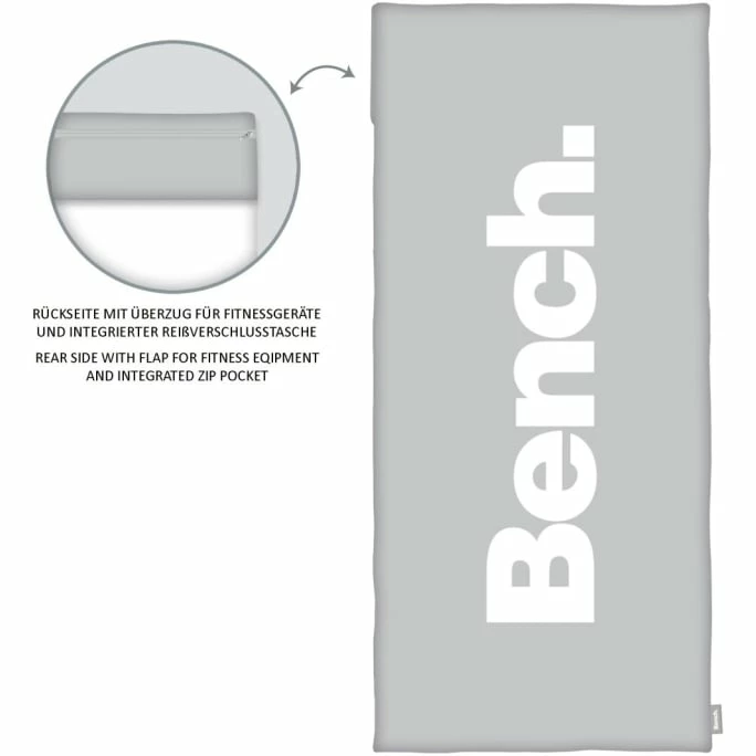 Bestes Angebot ❤️ Bench Sport-Handtuch Mit Flap-Organizer - 50x110 Cm + 15 Cm Flap - Hellgrau ? 2 Bestes Angebot ❤️ Bench Sport-Handtuch Mit Flap-Organizer - 50x110 Cm + 15 Cm Flap - Hellgrau ? – Bild 2