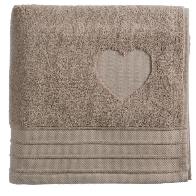 Schlussverkauf ✔️ Riviera Maison Rivièra Maison Heart Strandtuch - 100x180 Cm - Taupe ⭐ 1 Schlussverkauf ✔️ Riviera Maison Rivièra Maison Heart Strandtuch - 100x180 Cm - Taupe ⭐