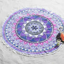 Neu ❤️ Seahorse Beach Roundie Tara Strandtuch - Ø150 Cm - Purple ? -Steiff-shop unnamed file 1216