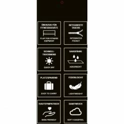 Beste Bewertungen von ? Bench Sport-Handtuch Mit Flap-Organizer - 50x110 Cm + 15 Cm Flap - Schwarz ✨ -Steiff-shop unnamed file 132