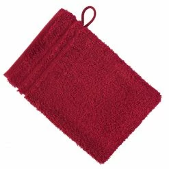 Blitzangebot ✨ Vossen Vienna Style Supersoft Waschhandschuh - 16x22 Cm - Rubin ?