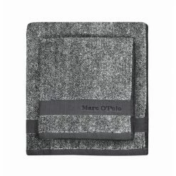 Blitzangebot ? Marc O'Polo Melange Waschhandschuh - 16x22 Cm - Anthracite/silver ?