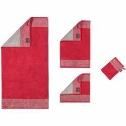 Brandneu ? Cawö CAWÖ Two-Tone Waschhandschuh - 16x22 Cm - Bordeaux ? -Steiff-shop unnamed file 1429