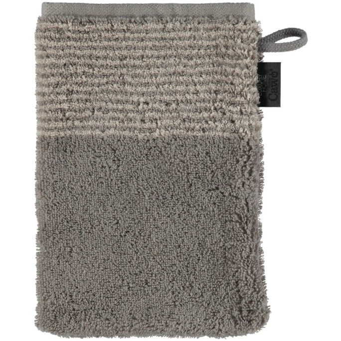 Aktion ? Cawö Two-Tone Waschhandschuh - 16x22 Cm - Graphit ? 1 Aktion ? Cawö Two-Tone Waschhandschuh - 16x22 Cm - Graphit ?