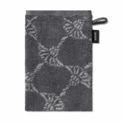 Großhandel ❤️ JOOP! Classic Cornflower Waschhandschuh - 16x22 Cm - Anthrazit ?