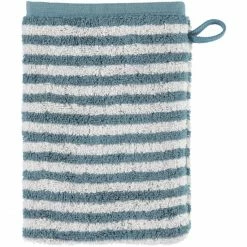 Aktion ? Cawö Campus Ringel Waschhandschuh - 16x22 Cm - Petrol ?