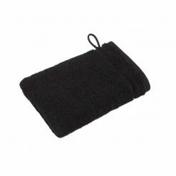 Budget ? Vossen Calypso Feeling Waschhandschuh - 16x22 Cm - Schwarz ⌛