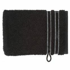 Aktion ? Vossen Cult De Luxe Waschhandschuh - 16x22 Cm - Schwarz ?