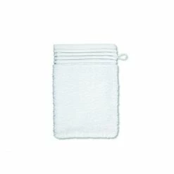 Brandneu ? Möve Loft Uni Chenillebiesen Waschhandschuh - 20x15 Cm - Snow ✔️