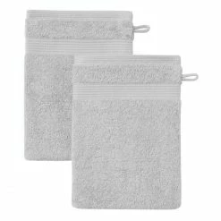 Budget ✔️ Jalla Extrasoft 2er Set Waschhandschuhe - 2 Stück Je 15x22 Cm - Grigio ?