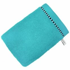 Schlussverkauf ⭐ ESPRIT Im Bad ESPRIT Box Solid Waschhandschuh - 22x16 Cm - Turquoise ?