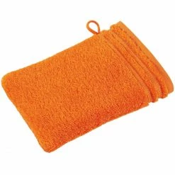 Brandneu ⭐ Vossen Calypso Feeling Waschhandschuh - 22x16 Cm - Orange ✔️