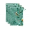 Bestpreis ✨ Pip Studio Les Fleurs Waschhandschuh - 3er Set - 3er Set: 16x22x3 Cm - Green ✔️