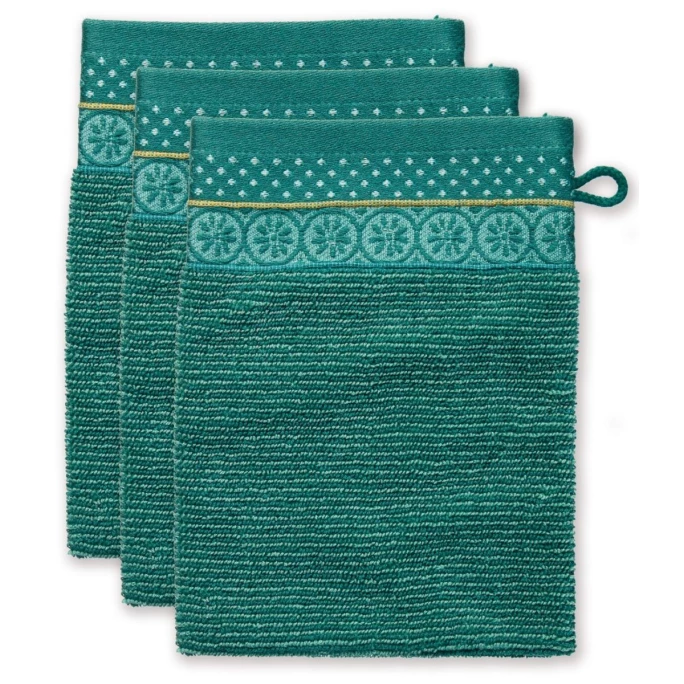 Großhandel ? Pip Studio Soft Zellige Waschhandschuh - 3er Set - 3er Set: 16x22x3 Cm - Green ❤️ 1 Großhandel ? Pip Studio Soft Zellige Waschhandschuh - 3er Set - 3er Set: 16x22x3 Cm - Green ❤️