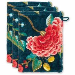 Angebote ? Pip Studio Good Evening Waschhandschuh - 3er Set - 3er Set: 16x22x3 Cm - Dark Blue ⭐