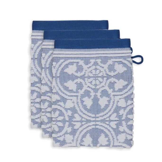 Rabatt ? Pip Studio Tile De Pip Waschhandschuh - 3er Set - 3er Set: 16x22x3 Cm - Blue ? 1 Rabatt ? Pip Studio Tile De Pip Waschhandschuh - 3er Set - 3er Set: 16x22x3 Cm - Blue ?