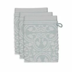Bester Verkauf ? Pip Studio Tile De Pip Waschhandschuh - 3er Set - 3er Set: 16x22x3 Cm - Light Blue ?