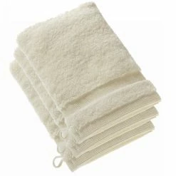 Bestpreis ❤️ Schöner Wohnen SCHÖNER WOHNEN Cuddly Waschhandschuh 3er-Pack - 3 X 16x21 Cm - Offwhite ?