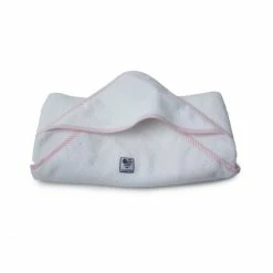 Aktion ? Lexington Baby Terry Towel Baby-Badetuch - 100x100 Cm - White/Pink ?