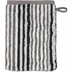 Bestes Angebot ? Cawö Delight Streifen Waschhandschuh - 16x22 Cm - Platin ❤️