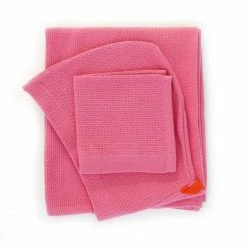 Brandneu ? EKOBO Home Baby-Set Mit Kapuzenhandtuch & Waschlappen - 100x60 Cm + 30x30 Cm - Flamingo ⭐