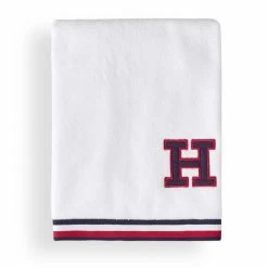 Neu ? Tommy Hilfiger TEDDY Badetuch - 90x200 Cm - White ✔️