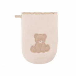 Budget ⭐ Vossen Teddy Kinder-Waschhandschuh - 16x22 Cm - Ivory ✨