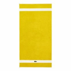 Am billigsten ⭐ Lacoste L CASUAL Bio-Badetuch - 90x150 Cm - Jaune ?