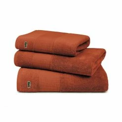 Auslauf ❤️ Lacoste LECROCO Bio-Badetuch - 100x150 Cm - Terre Batue ? -Steiff-shop unnamed file 979